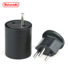 欧规16A转10A电源转换插头 欧式转接头带绝缘脚 法式转瑞士插头