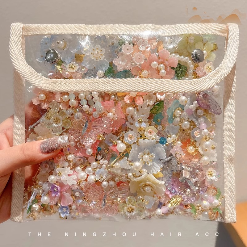 Clip de cabello de estilo nacional para niños 2025 nuevo estilo antiguo pince de cabello broche pince de cabello de niña Hanfu tocado de niña flores de cabeza