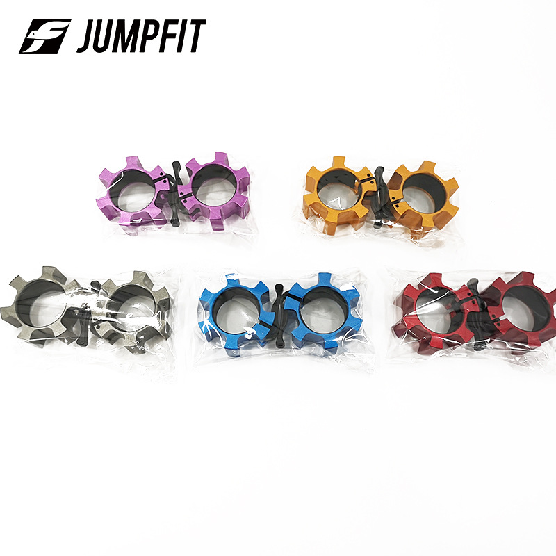 50mm Olympic Barbell Quick-Release Aluminum Alloy Barbell Clamp for Squats, Fitness Safety Lock, Bodybuilding