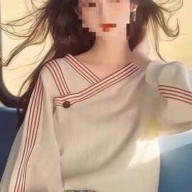 原版工艺秋冬新颖小个子宽松纯色圆领长袖套头通勤韩版女卫衣