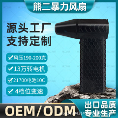 新款暴力涡轮风扇吹雪除尘鼓风机露营户外13万转高速手持风扇跨境