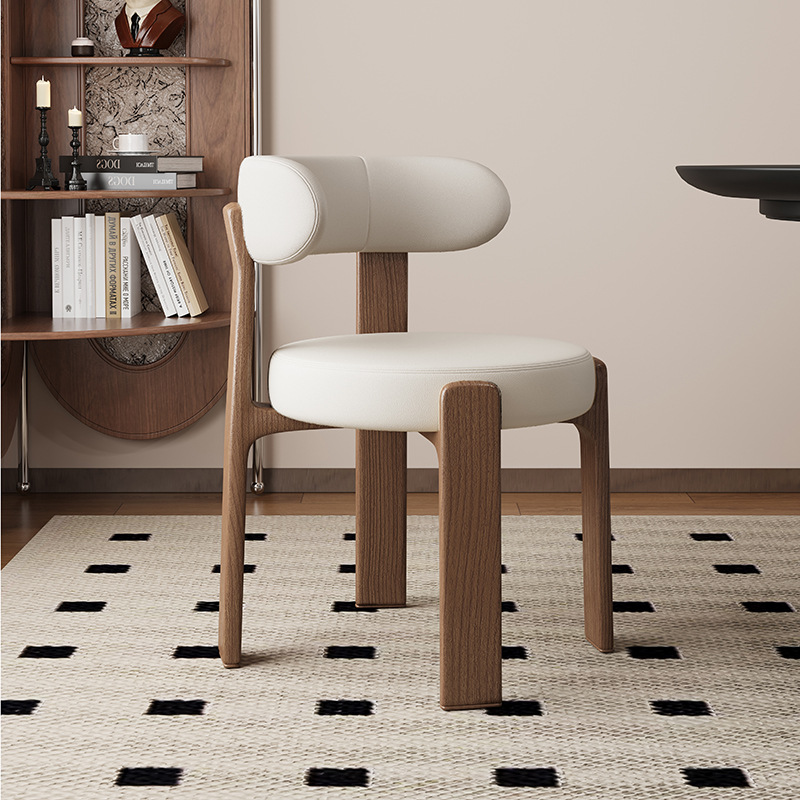 Sillas de comedor de madera sólida retrógrada francesa sillas de comedor de estilo medieval sillas de diseño de alta calidad sillas de respaldo nórdicas