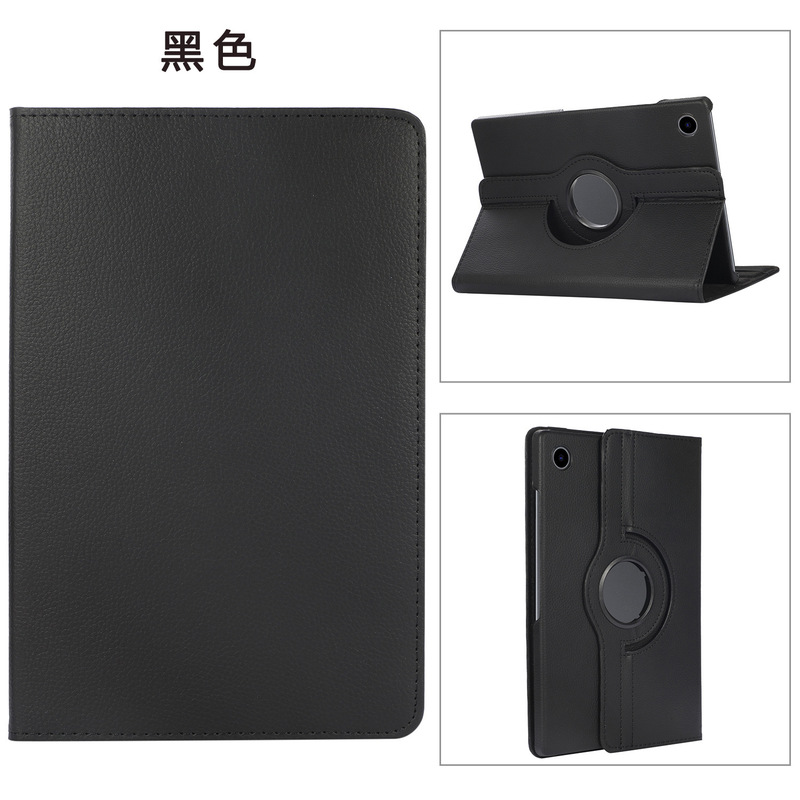 Suitable for Samsung Tab A8 Rotating Leather Case T500 Tablet Stand Case P610 Pebbled Pattern T220 Protective Case