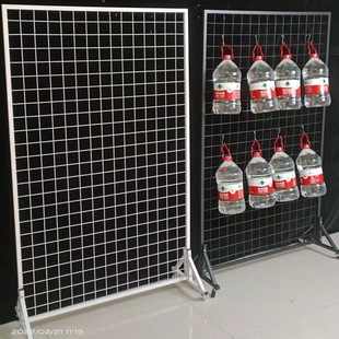 Stall shelf iron floor movable city jewelry works display stall storage grid display rack wholesale bag