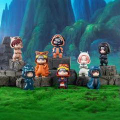 正規版万代火影忍者疾風盲箱q版人形服cos潮遊手プレゼントデスクトップ置物卸売り