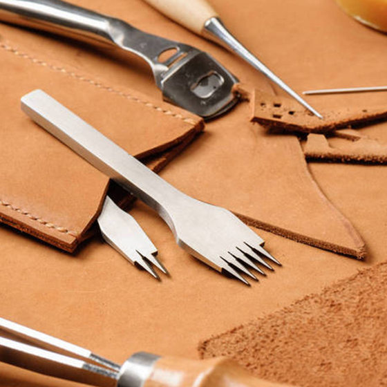 2.7/3/3.38/3.85mm white steel French cut oblique flat cut European cut diy handmade leather leather punching tool