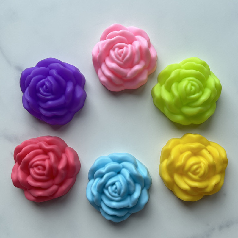 厂家直供 new多款5cm硅胶模 新款花朵玫瑰rose果冻布丁糖果模模具|undefined