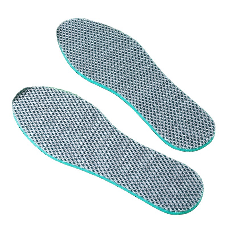 Malla de onda de mar espalda elástica plantilla deportiva desodorante absorbente de sudor de los hombres Plantilla de absorción de choque hecha a mano entrenamiento militar de las mujeres suave