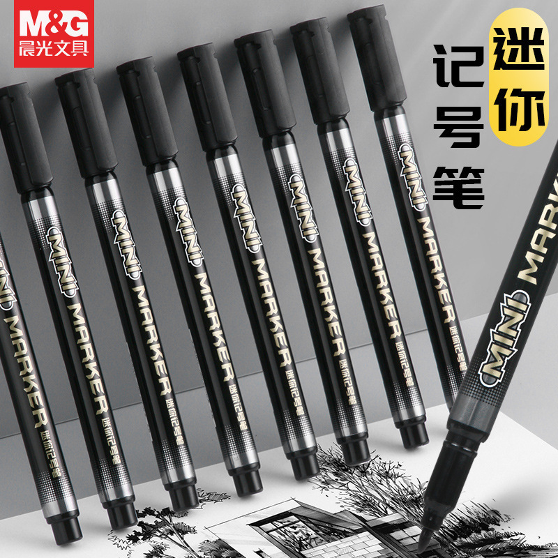 25601 Single-Head Mini Marker Pen for Students and Office Use, for Highlighting and Marking, Oil-Based Marker Pen