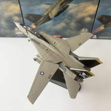 1/100美军F-14A F14雄猫VF-84海盗旗战机成品飞机模型摆件可变翼