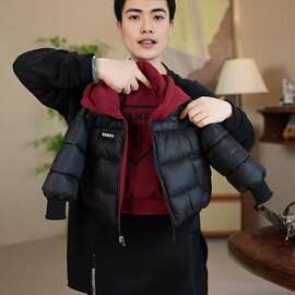 儿童棉衣2026新款加厚洋气双面穿童装百搭男女童宝宝棉服夹克外套