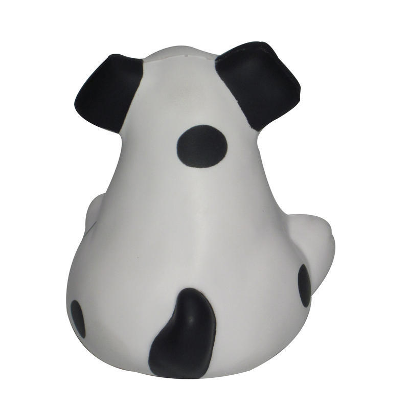 速卖通商品PU斑点狗压力球PU发泡儿童挤压玩具印刷logo厂家批发