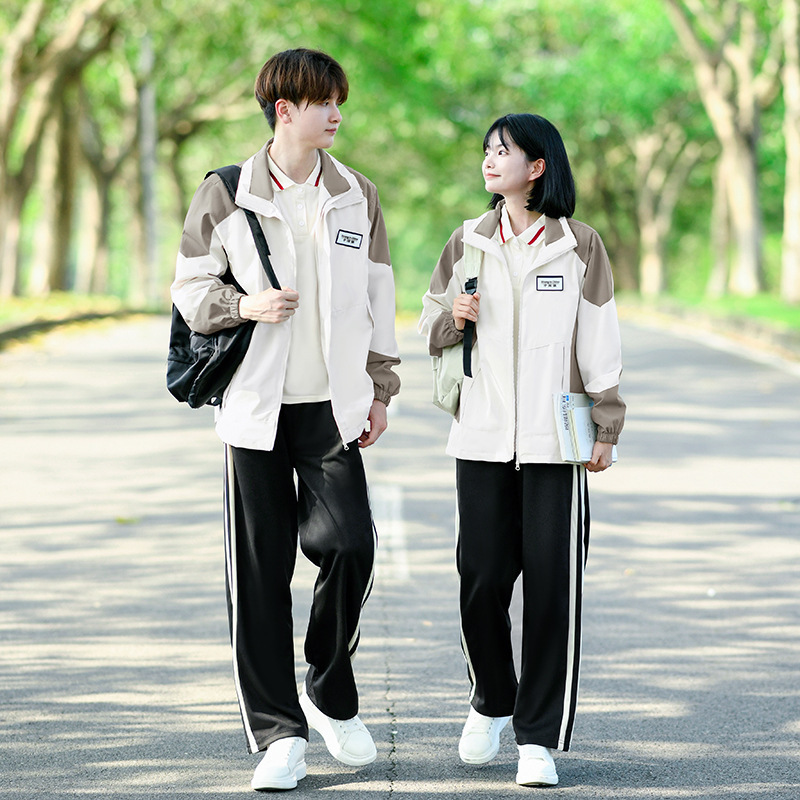 クラス服学院風秋三点セット高校生運動会突撃服コート中学校小学生制服セット|undefined