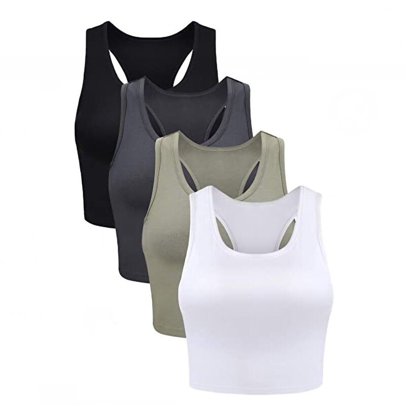 2022 navel-exposed yoga short I-shaped vest women's summer inner wear tight sexy bottoming fitness combination in stock wholesale