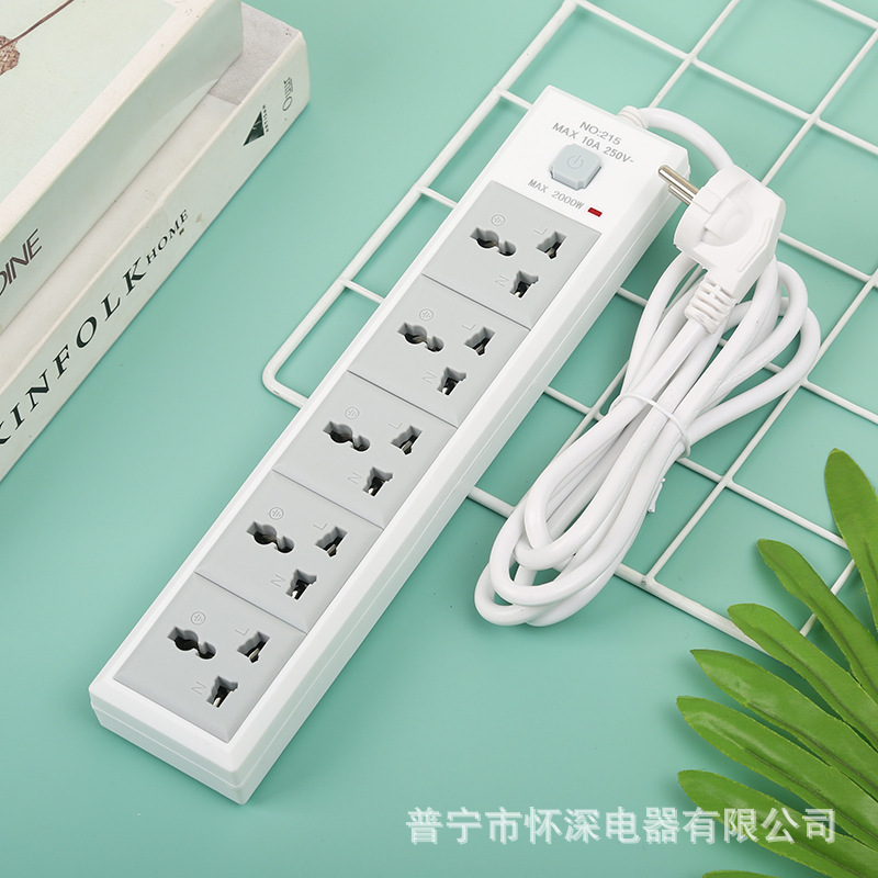 R215 # enchufe de comercio exterior de cinco partes envase de plástico Myanmar Vietnam Tailandia Timor-Leste placa de conexión placa de conexión