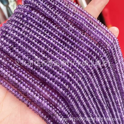 Zərgərlik ara hissələri Powder Crystal Abacus Beads Picture - natural-high-quality-amethyst-24mm
