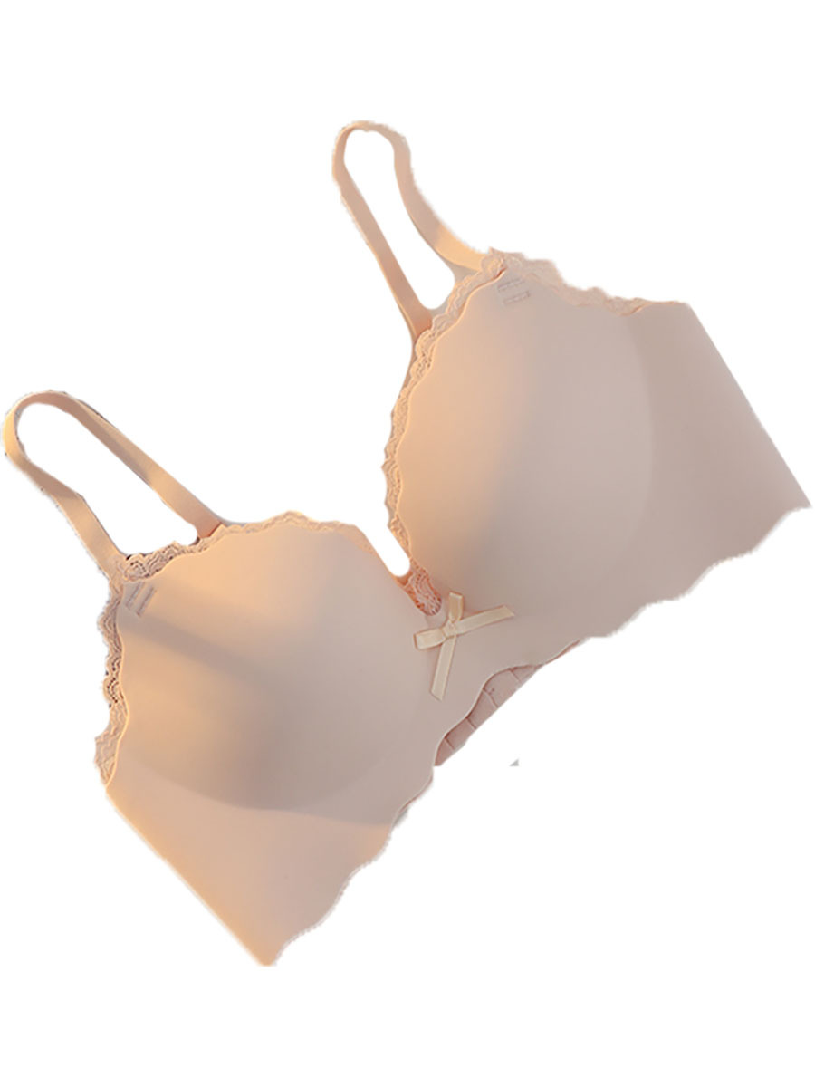 Alta calidad caliente-venta sujetador inalámbrico ropa interior sin costuras de las mujeres pequeño pecho push up engrosada traje especial sexy 6612