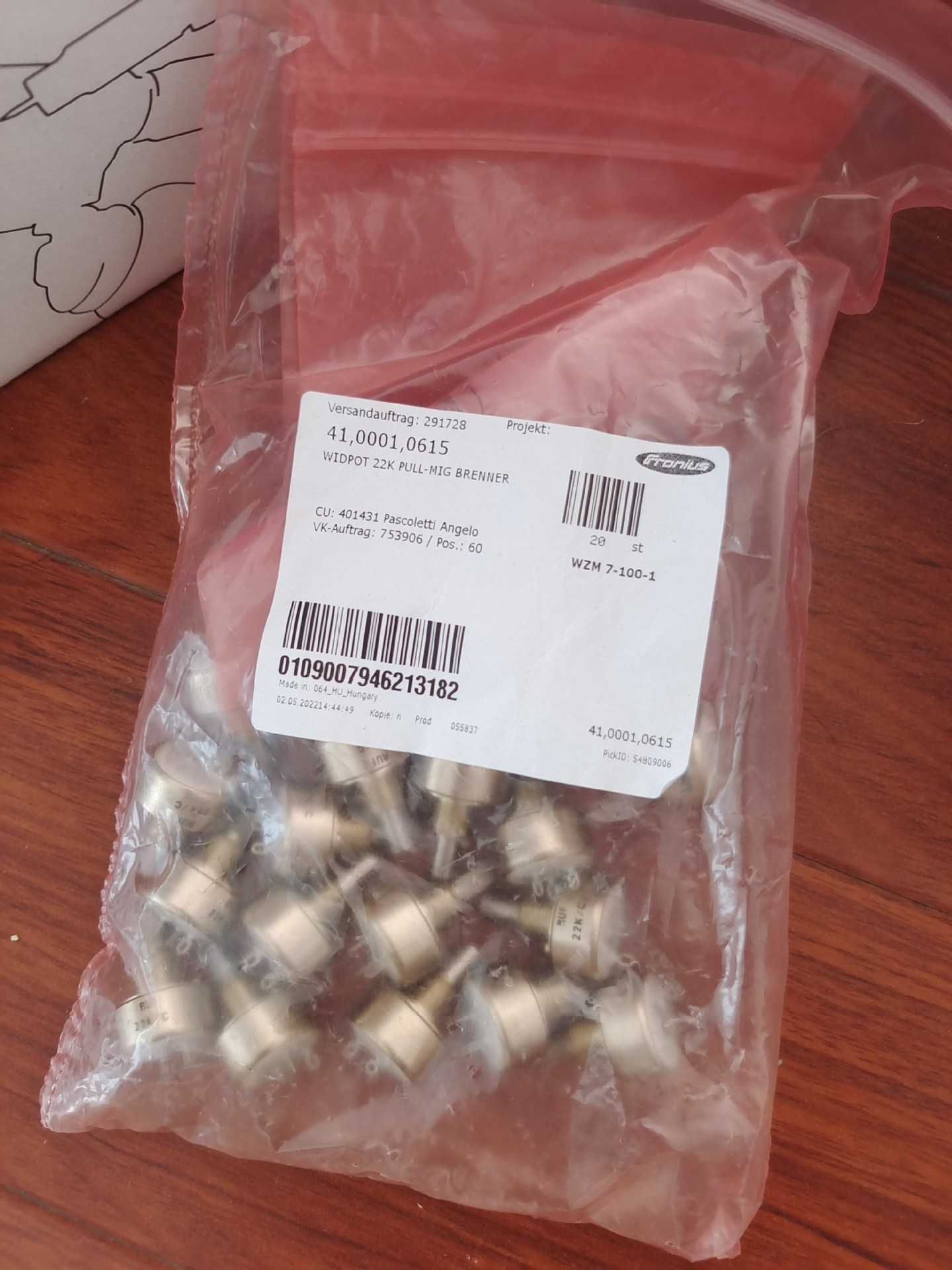 德国 全新正品FRONIUS 0.8节气嘴 4,204,052,053可提供海关单据