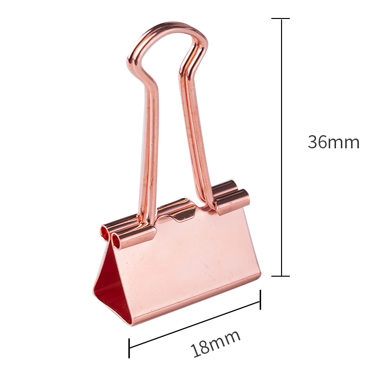 Déli 78200 oro rosa, portabilletes de cola larga, portabilletes de oficina de negocios 25 / caja