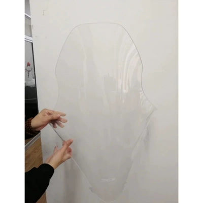 Motorcycle Modified and Heightened Windshield Suitable for Wuyang Honda Pcx125 150 18-19 Windshield Hd (Motorcycle front windshield) - transparent