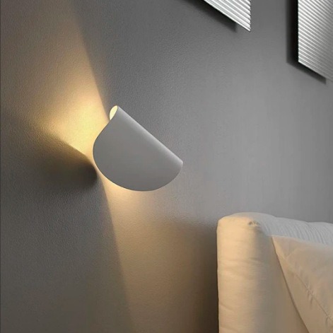 Iluminación de pared LED de la villa nórdica moderna minimalista sala de estar sofá fondo de pared pasillo dormitorio cabecera lámpara de pared