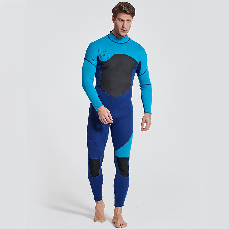 Traje de neopreno a prueba de frío de 3MM Traje de surf grueso y cálido para hombres y mujeres Traje de neopreno de manga larga de una pieza Traje de buceo profesional