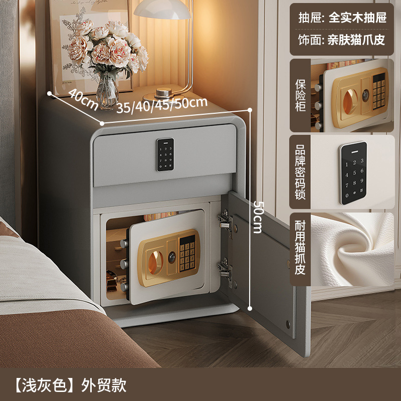 Smart cabecera caja fuerte en todo 2025 nuevo dormitorio con cerradura nicho de diseño pequeño armario de cabecera
