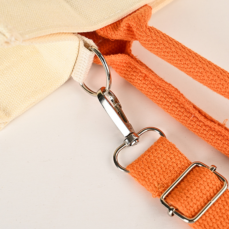 Bolsa de lona portátil, bolsa de lona publicitaria engrosada de un solo hombro, bolsa de lona de trabajo tridimensional personalizada