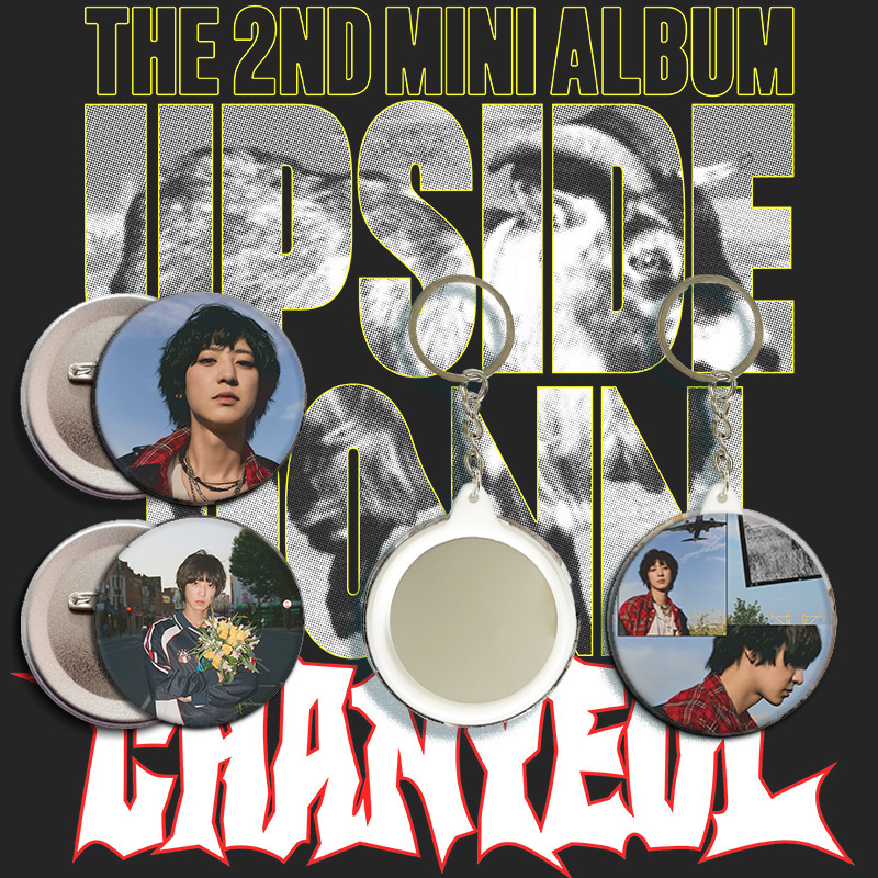 朴灿烈第二张迷你专辑《Upside Down》 预告照徽章镜子钥匙扣周边|undefined