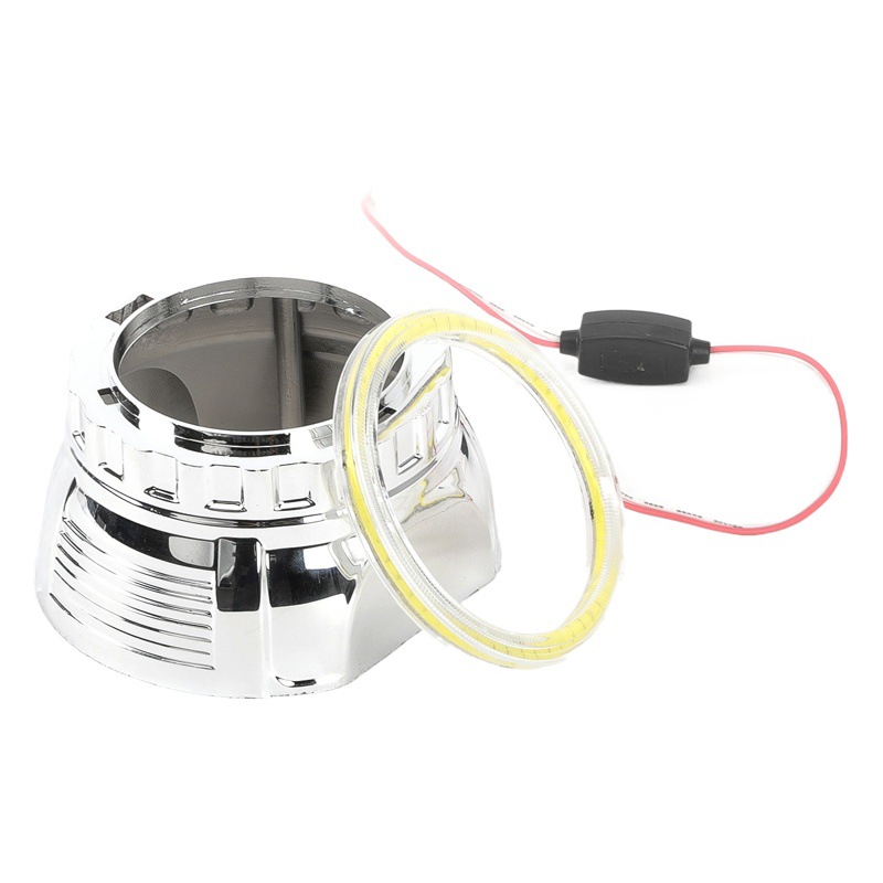 Car Led Light Headlight Cob Aperture Devil Eye Car Light Modified Angel Eye Fog Light Cob Aperture Daytime Running Light