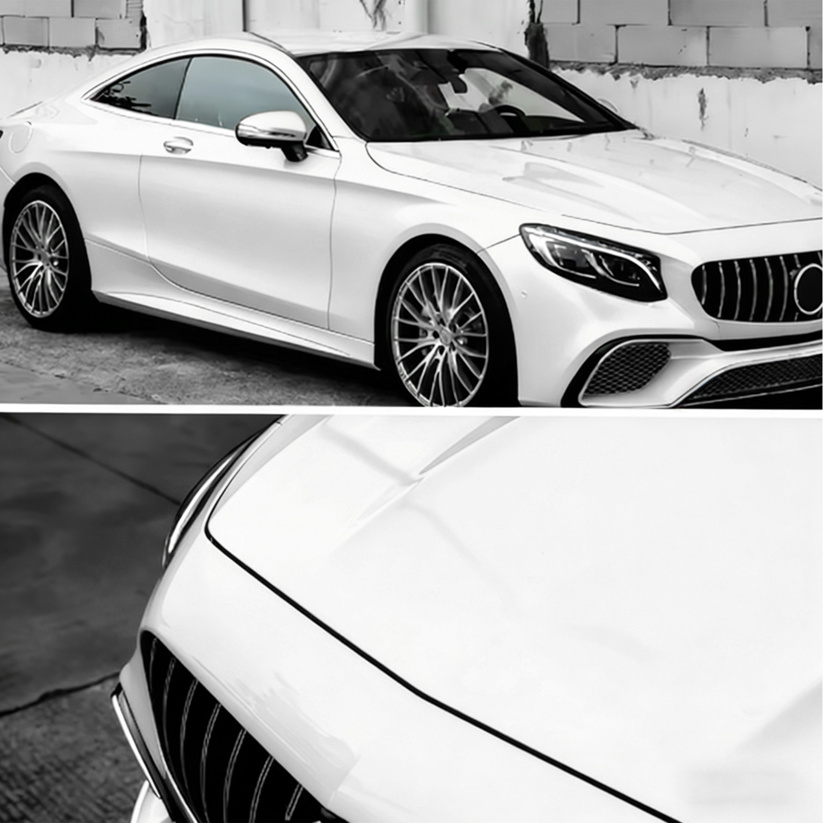 Cross-Border Supply of High-Quality Tpu Color-Changing Film Ppf Crystal Piano White Car Paint Protection Film Anti-Scratch Self-Healing