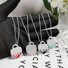 跨境轻奢首饰水滴吊坠心形项链男女款简约时尚通勤经典厂家批发