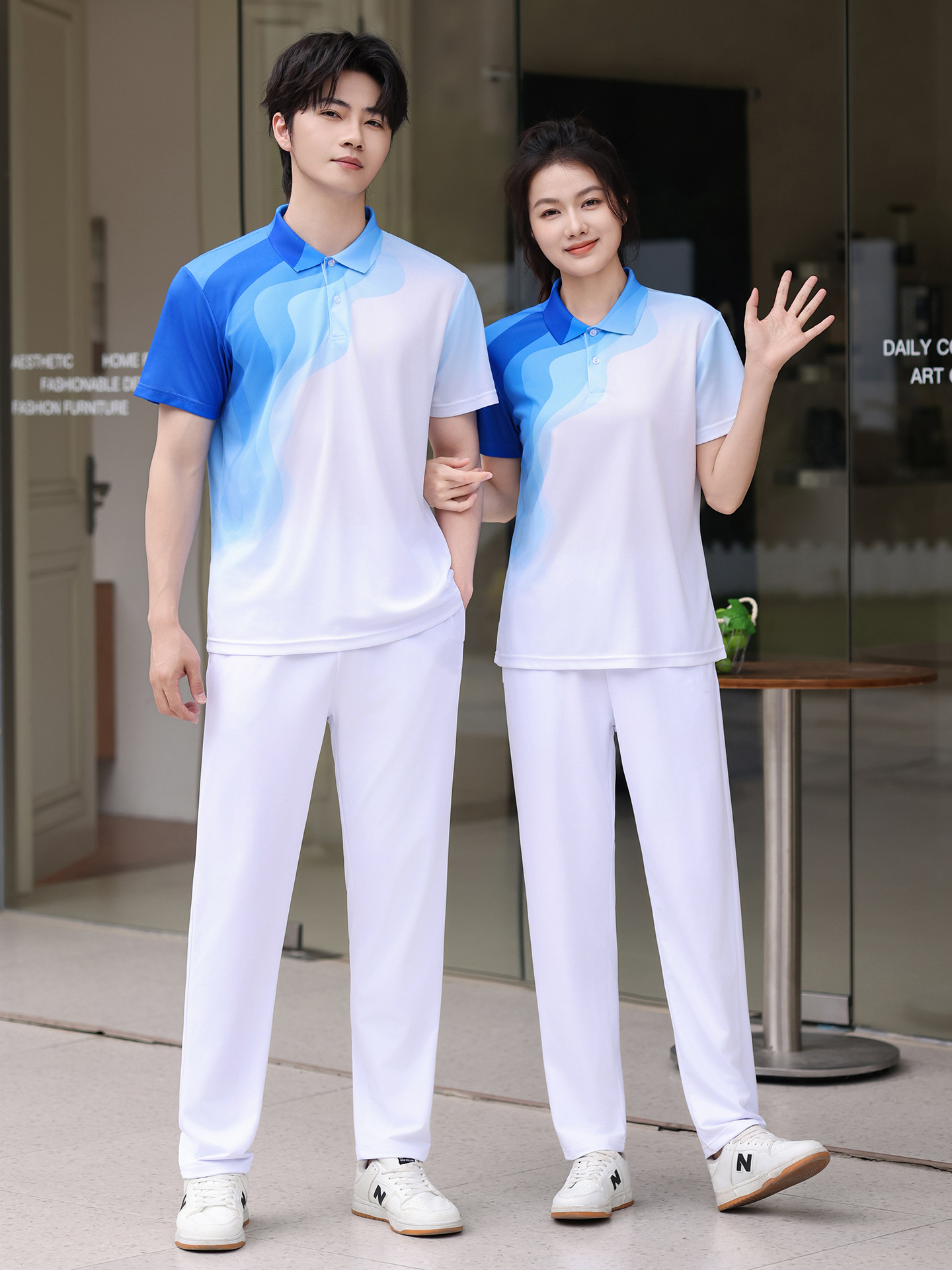 Summer sports suit for men and women
