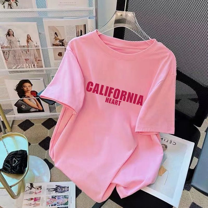 Short-Sleeved T-Shirt for Women 2026 Summer Printed Round Neck Top Plus Size Women's Fashion Loose T-Shirt Trendy European and American Plus Size Short-Sleeved T-Shirt for Women 2026 Summer Printed Round Neck Top Plus Size Women's Fashion Loose T-Shirt Trendy European and American Plus Size