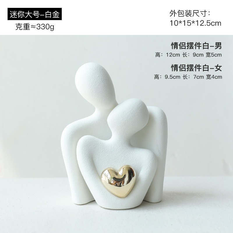 リビングルームの置物は軽くて豪華で高級な雰囲気のお酒棚の装飾品です。