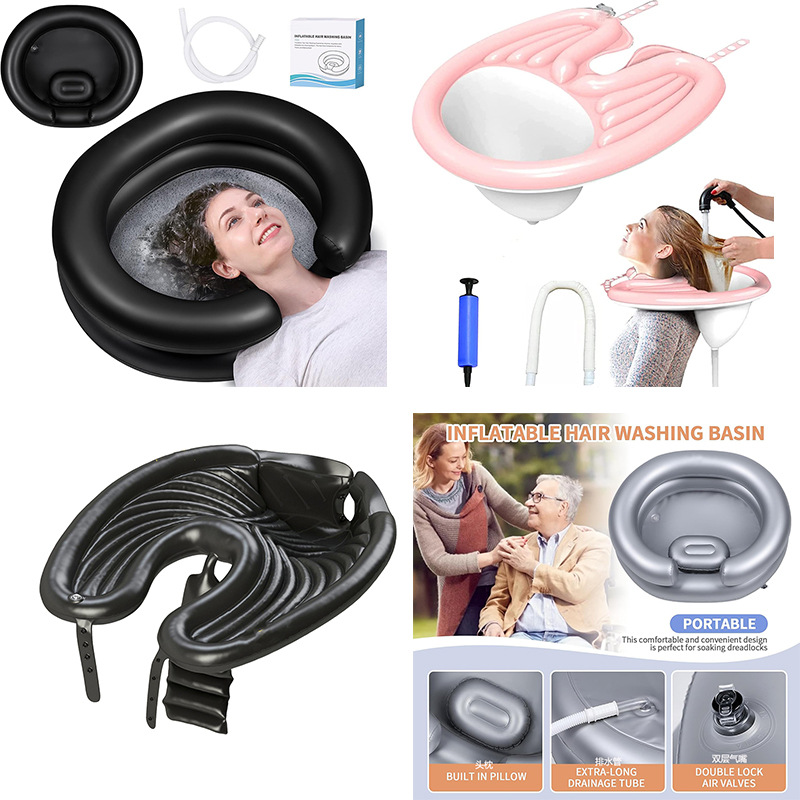 PVC material inflatable hair washing pot pregnant woman old man's…