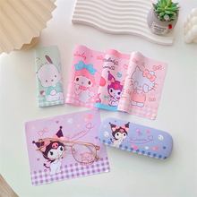 卡通可爱少女心库洛米眼镜布屏幕不伤镜片超手机屏幕细纤维擦拭布