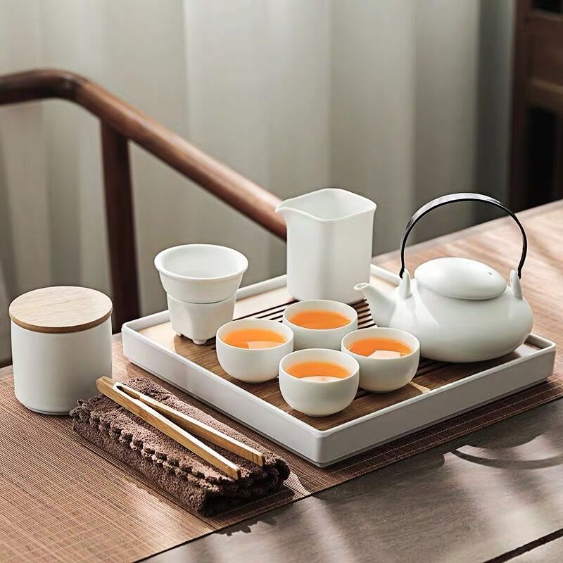 Dry Brewing Tray,Small Tea Table,Kung Fu Tea Set Gift Box,Modern Simple Tea Can,Teapot,Home Gift