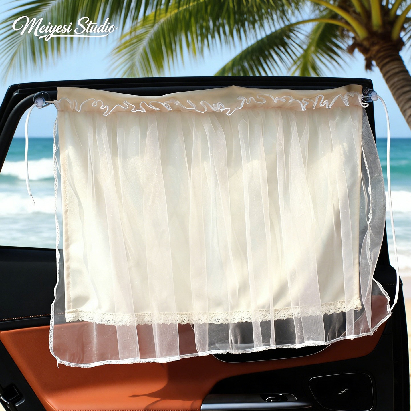 Cortina solar para automóviles red red cereza para automóviles de protección solar aislamiento térmico doble cortina de privacidad de verano para automóviles universales protector solar