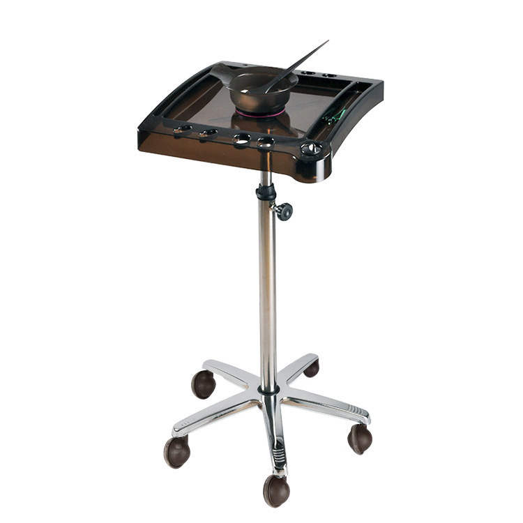 Hair Salon Barber Shop Hair Dyeing Bracket Tool Hair Dyeing and Baking Oil Stainless Steel Movable Lifting Hair Dyeing Rack Dyeing Bowl Cart