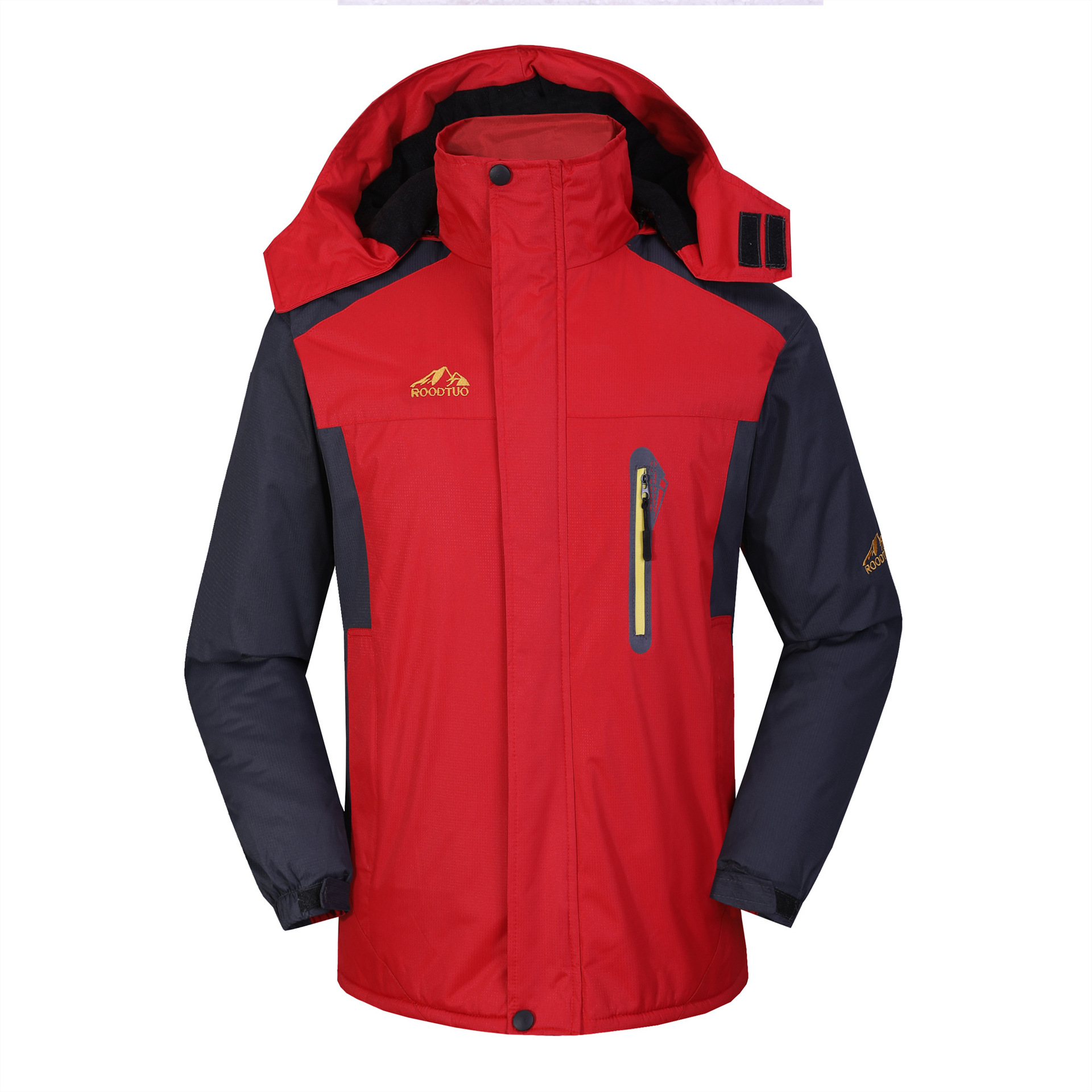 Customized Printed Logo Work Clothes, Velvet and Thickeneded Winter Warm Jackets, Waterproof Cotton Jackets with Printed Logos