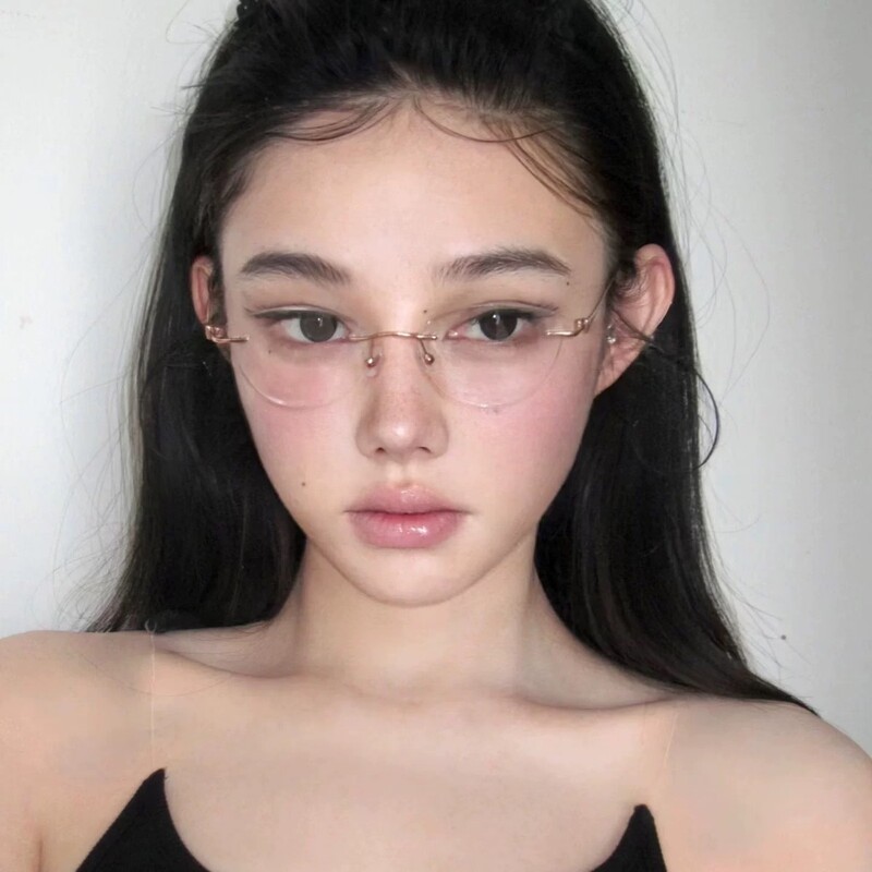 Ultra-Light Butterfly-Shaped Rimless Prescription Glasses for Women, Can Be Customized with Prescription Lenses, Large Frames That Make the Face Look Smaller, High-Intelligence Style Frames Ultra-Light Butterfly-Shaped Rimless Prescription Glasses for Women, Can Be Customized with Prescription Lenses, Large Frames That Make the Face Look Smaller, High-Intelligence Style Frames
