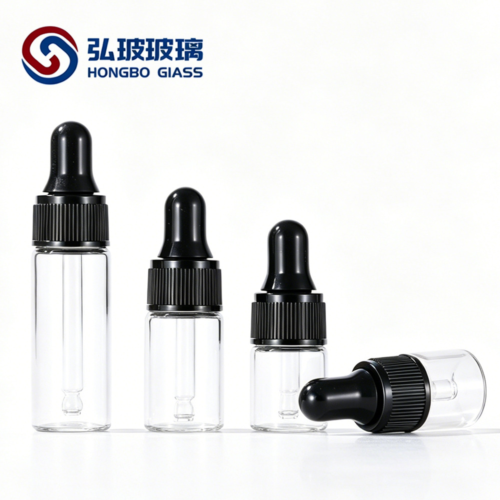 Punto de fábrica 1ml botella de aceite esencial 2ml3ml botella de gotero marrón botella de despliegue de sub-embalaje botella de aceite esencial pequeña