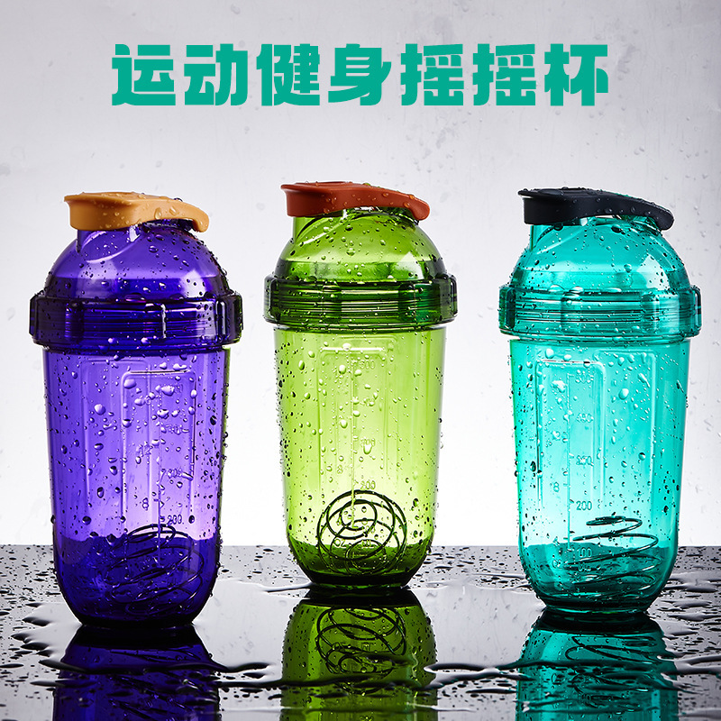 Highly Transparent Fitness Shaker Cup Protein Shake Powder Mixing Cup Heat-Resistant Banana Cup Milkshake Sports Capsule Cup Logo
