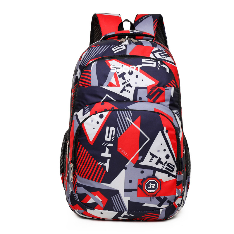 Venta al por mayor nueva mochila de nailon de gran capacidad bolso de computadora de camuflaje casual simple bolso escolar para estudiantes de secundaria Oxford para hombres