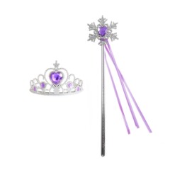 儿童公主魔法棒皇冠套装节日仙女棒雪花棒跨境热销舞台表演道具