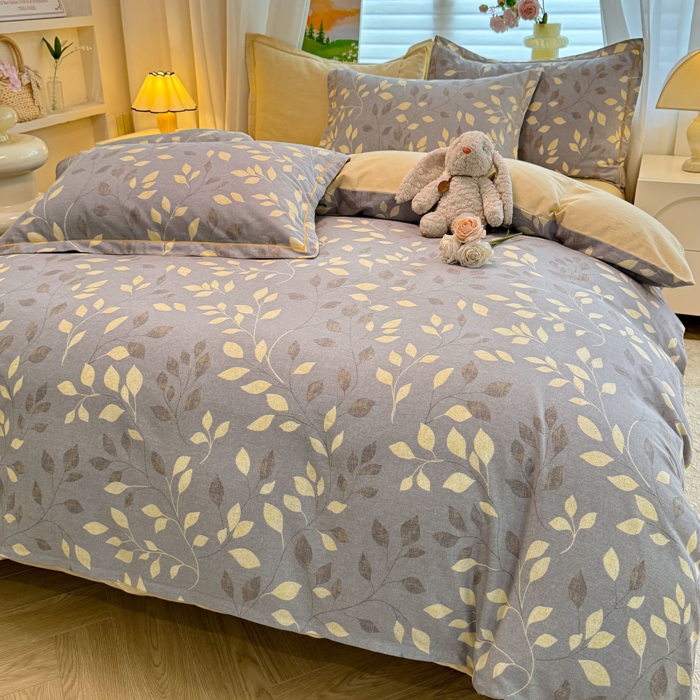 Otoño y invierno algodón grueso abrasión cama de tres piezas sábanas de algodón cubierta cama de cuatro piezas cama de invierno calentamiento