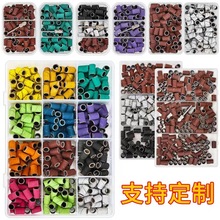 跨境新品美甲打磨头砂圈 电动打磨机美甲砂圈黑白多色盒装配轴承