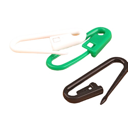 2.3cm rose red yellow blue green color plastic safety pin children's clothing hanging tag plastic plastic pin