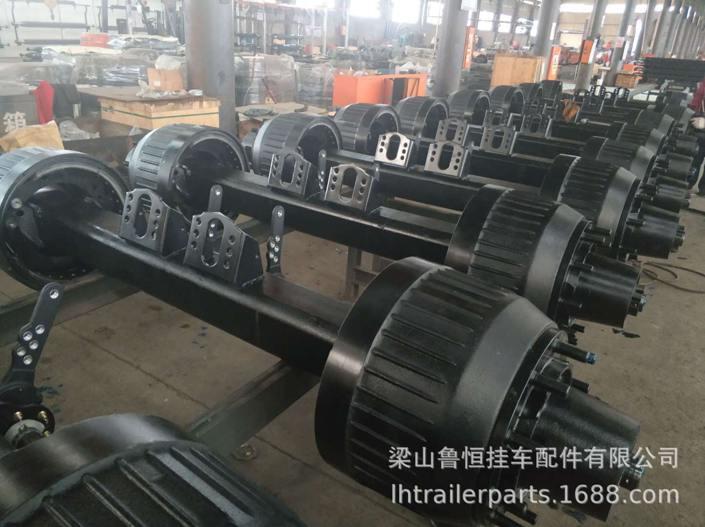 Manufacturer Exports 13-Ton to 25-Ton Bpw Trailer Axles, German-Style Axle Assemblies